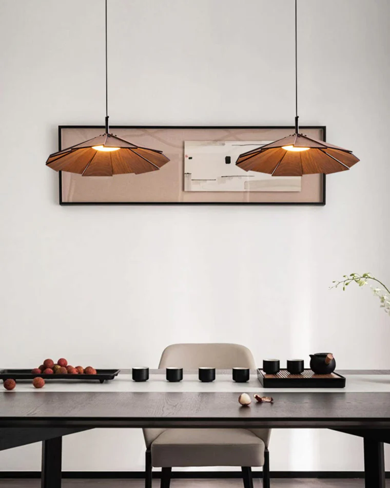 WOMO Petal Wood Pendant Light-WM2525 - Image 6