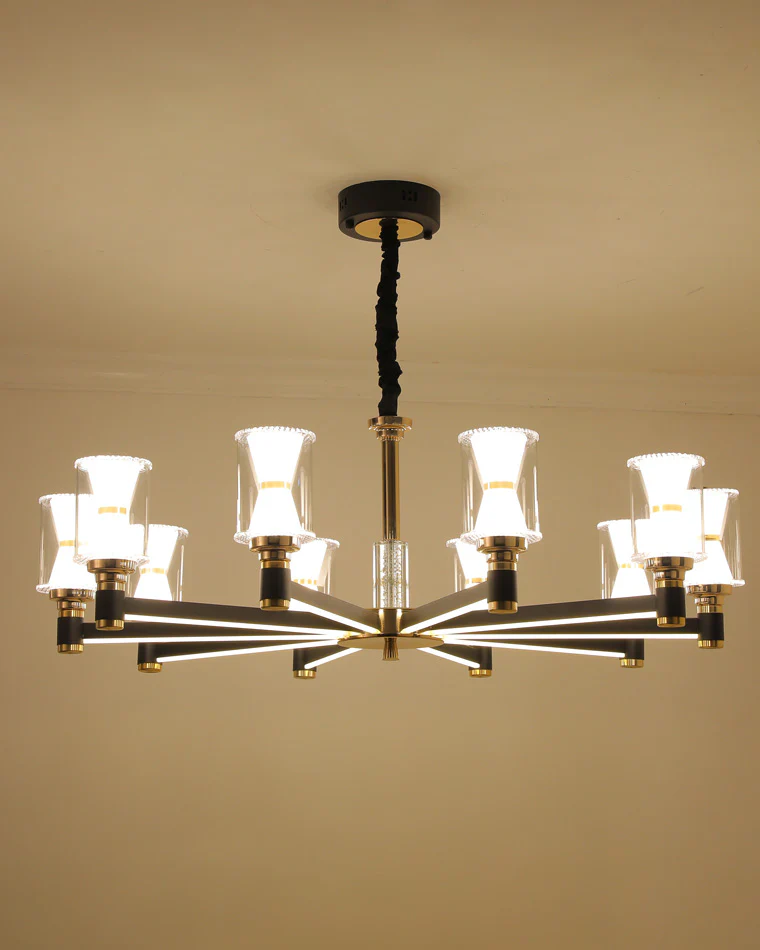 WOMO Modern Pillar Candle Chandelier-WM2250 - Image 14