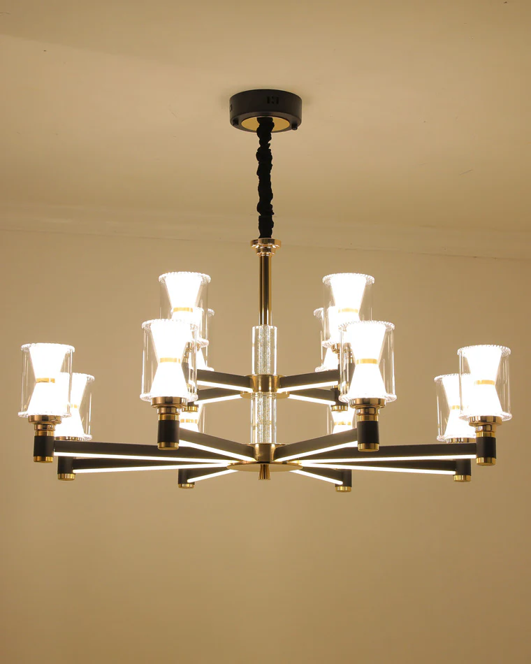 WOMO Modern Pillar Candle Chandelier-WM2250 - Image 21