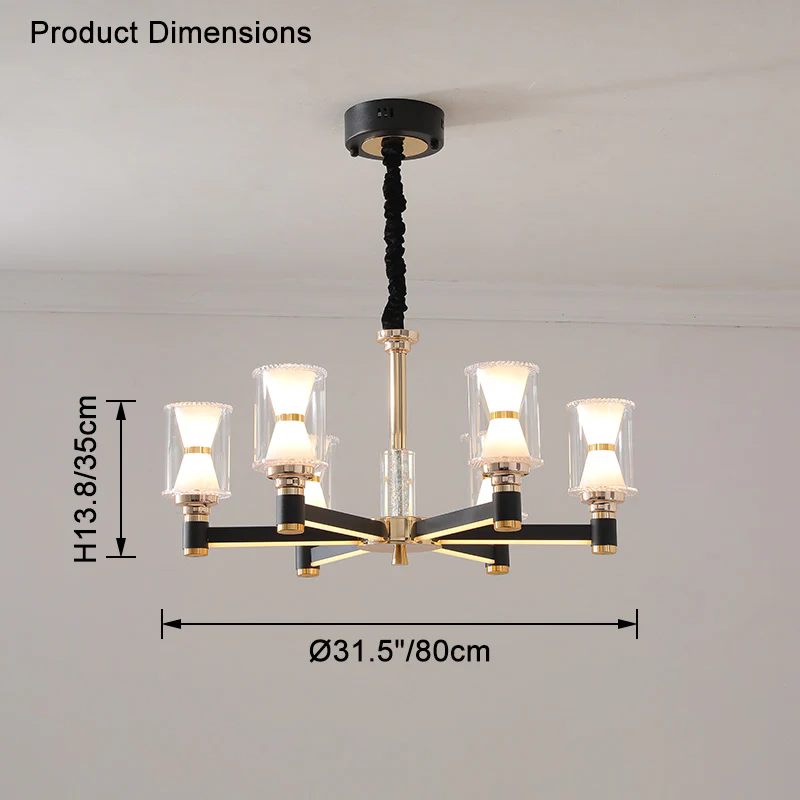 WOMO Modern Pillar Candle Chandelier-WM2250 - Image 29