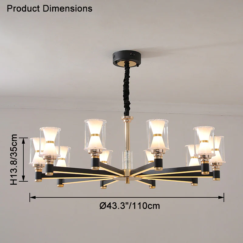 WOMO Modern Pillar Candle Chandelier-WM2250 - Image 33