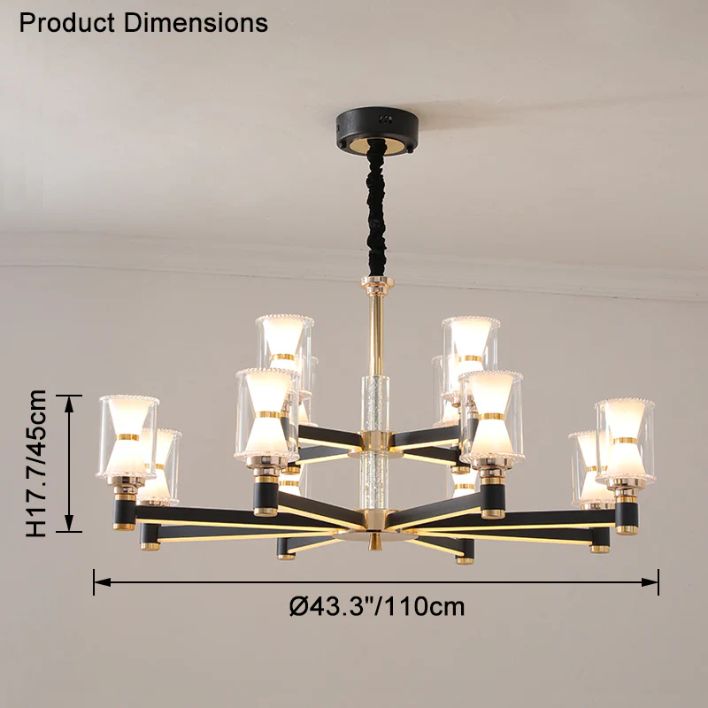 WOMO Modern Pillar Candle Chandelier-WM2250 - Image 35