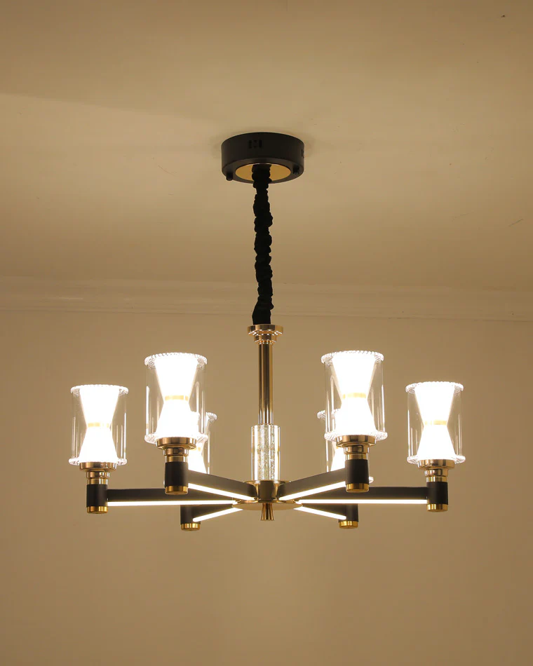 WOMO Modern Pillar Candle Chandelier-WM2250 - Image 9