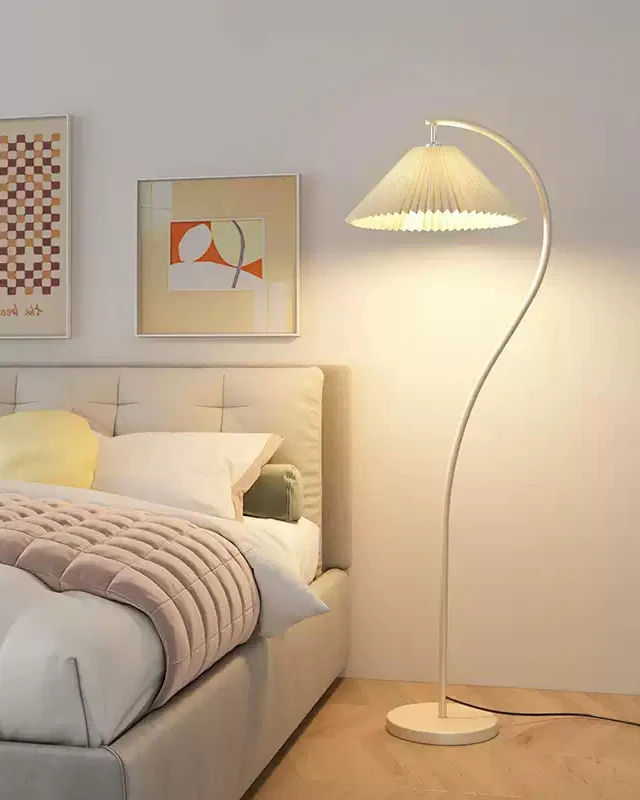 WOMO Pleated Gooseneck Floor Lamp-WM7119 - Image 17
