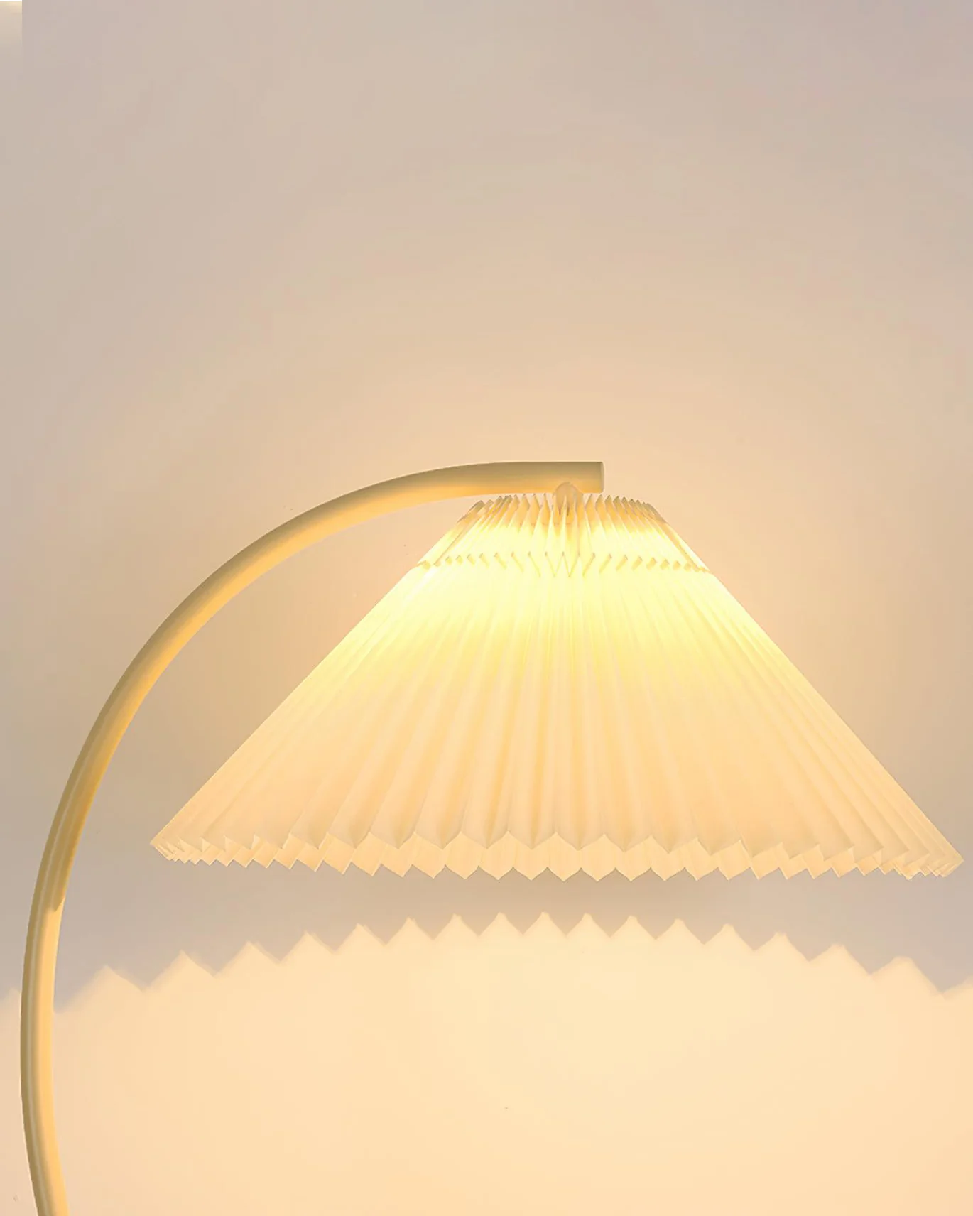 WOMO Pleated Gooseneck Floor Lamp-WM7119 - Image 18