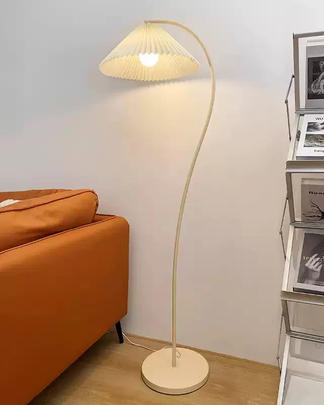 WOMO Pleated Gooseneck Floor Lamp-WM7119 - Image 28