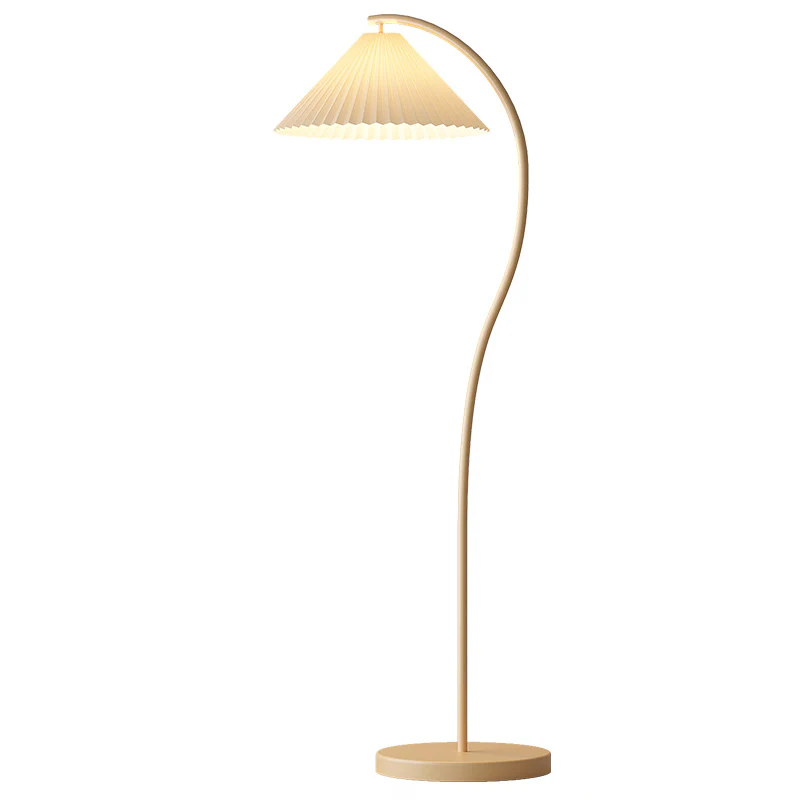 WOMO Pleated Gooseneck Floor Lamp-WM7119 - Image 29