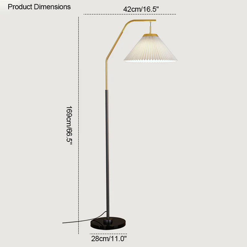 WOMO Pleated Hanging Floor Lamp-WM7066 - Image 21