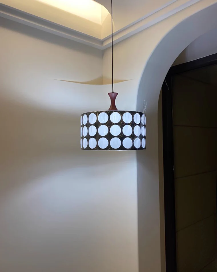 WOMO Polka Drum Pendant Light-WM2933 - Image 11