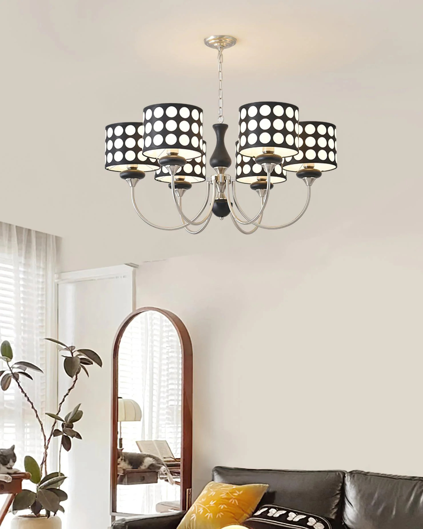 WOMO Polka Shaded Chandelier-WM2913 - Image 12