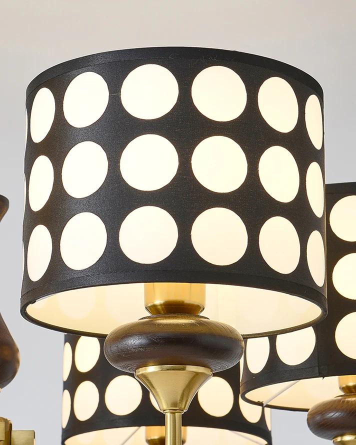 WOMO Polka Shaded Chandelier-WM2913 - Image 15