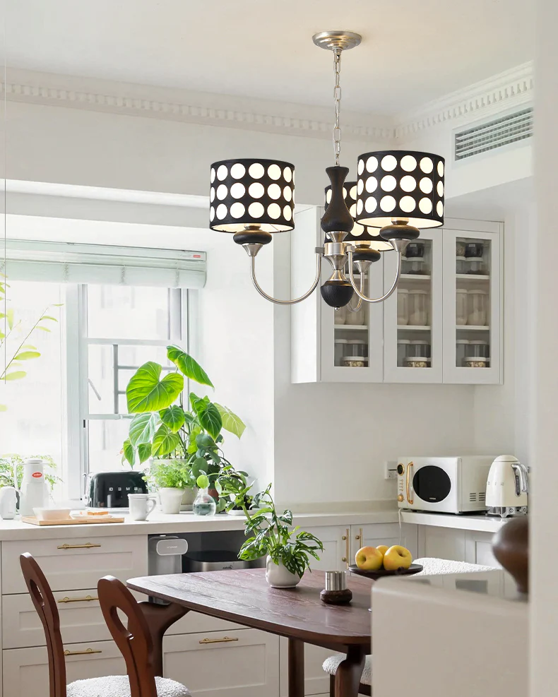 WOMO Polka Shaded Chandelier-WM2913 - Image 6