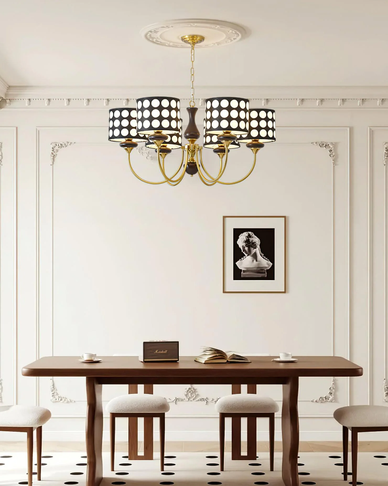 WOMO Polka Shaded Chandelier-WM2913 - Image 7