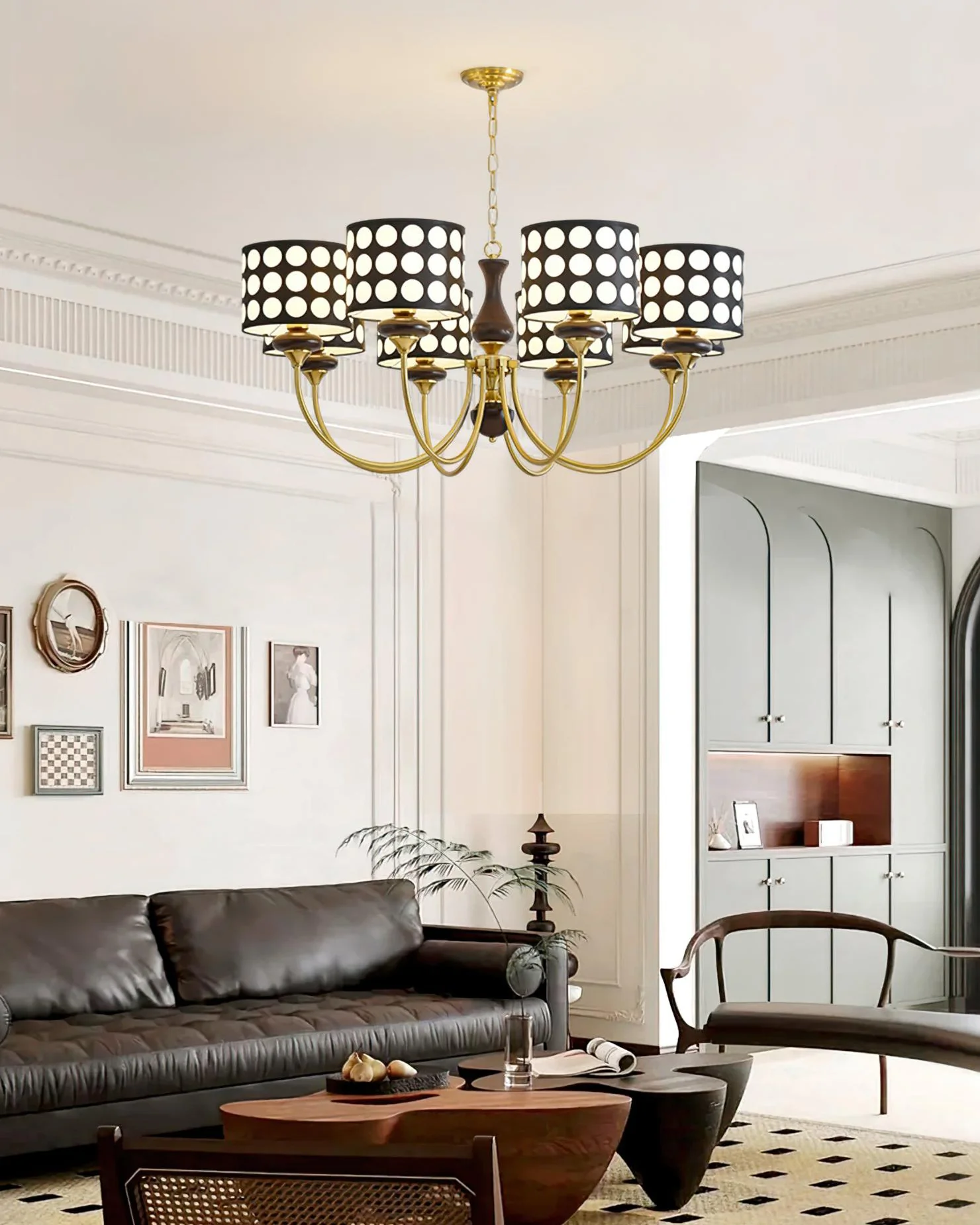 WOMO Polka Shaded Chandelier-WM2913 - Image 8