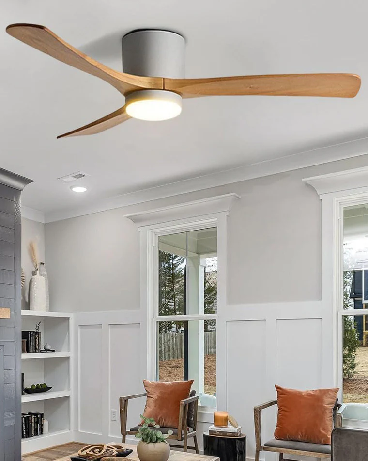 WOMO Large Low Profile Ceiling Fan Lamp-WM5051 - Image 3