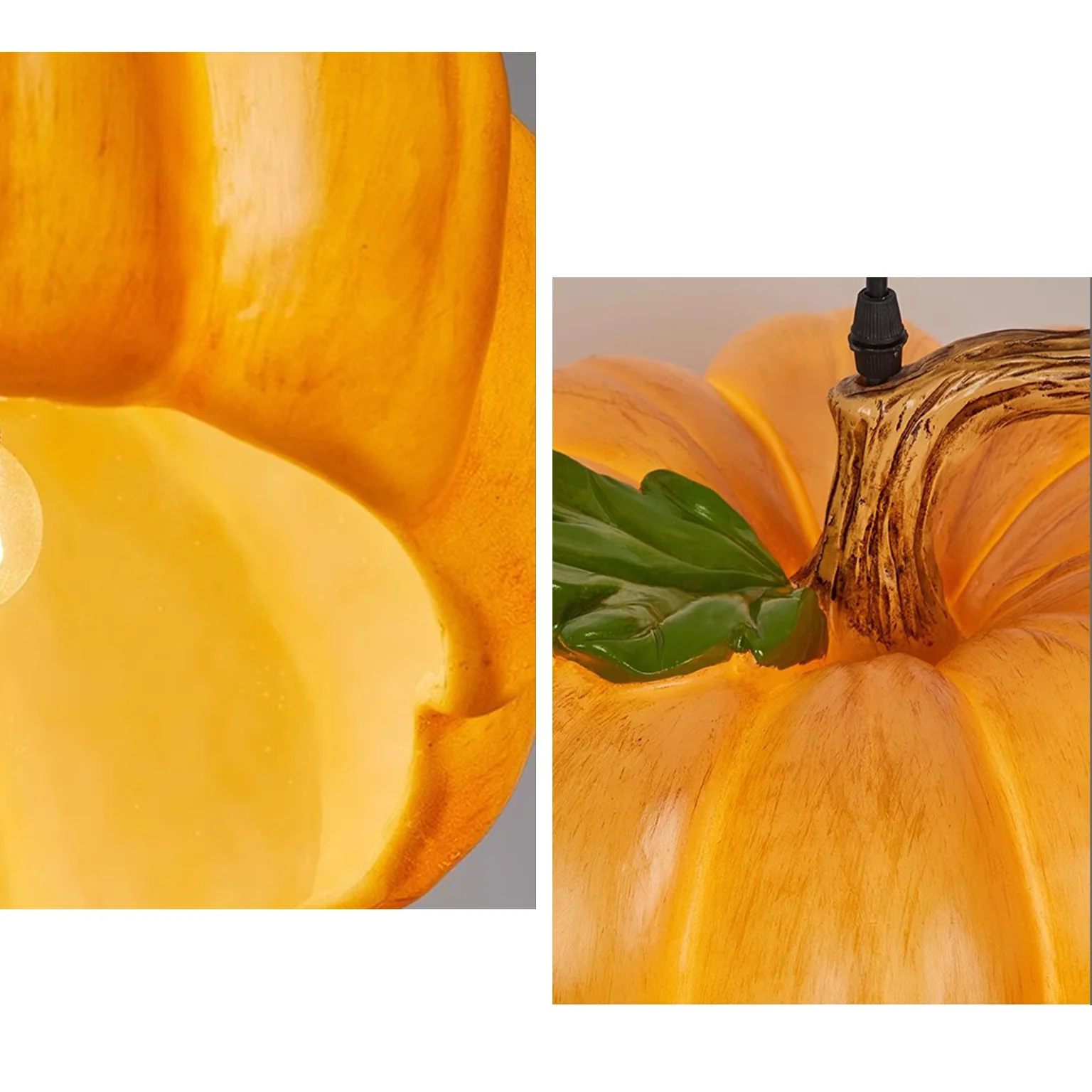 WOMO Pumpkin Glass Dome Pendant Light-WM3004 - Image 8