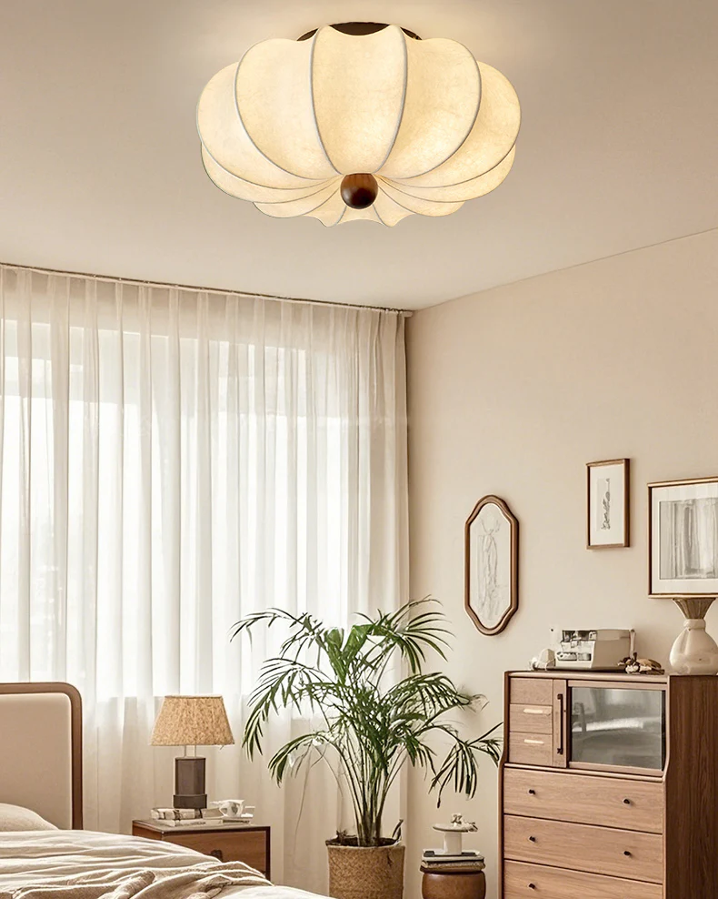 WOMO Pumpkin Silk Ceiling Light-WM1215 - Image 7