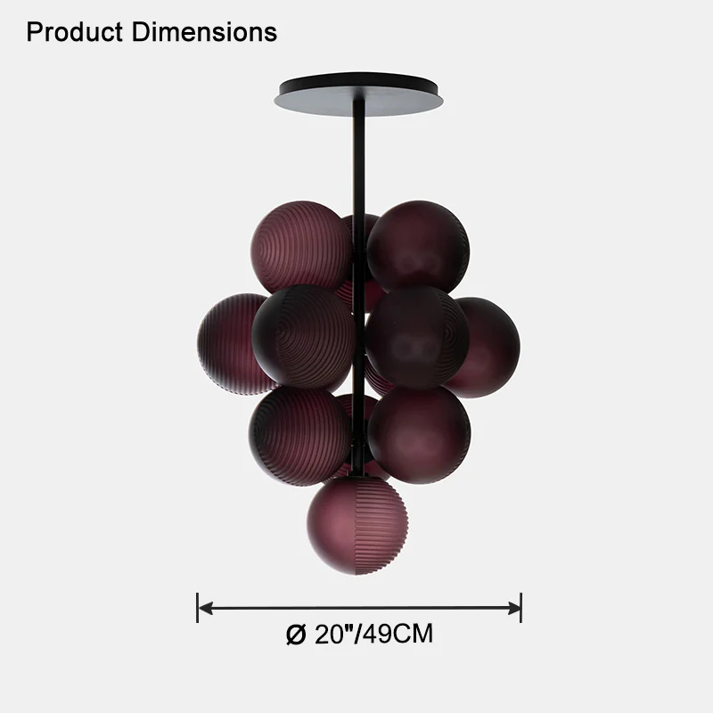 WOMO Purple Grape Chandelier-WM2515 - Image 13