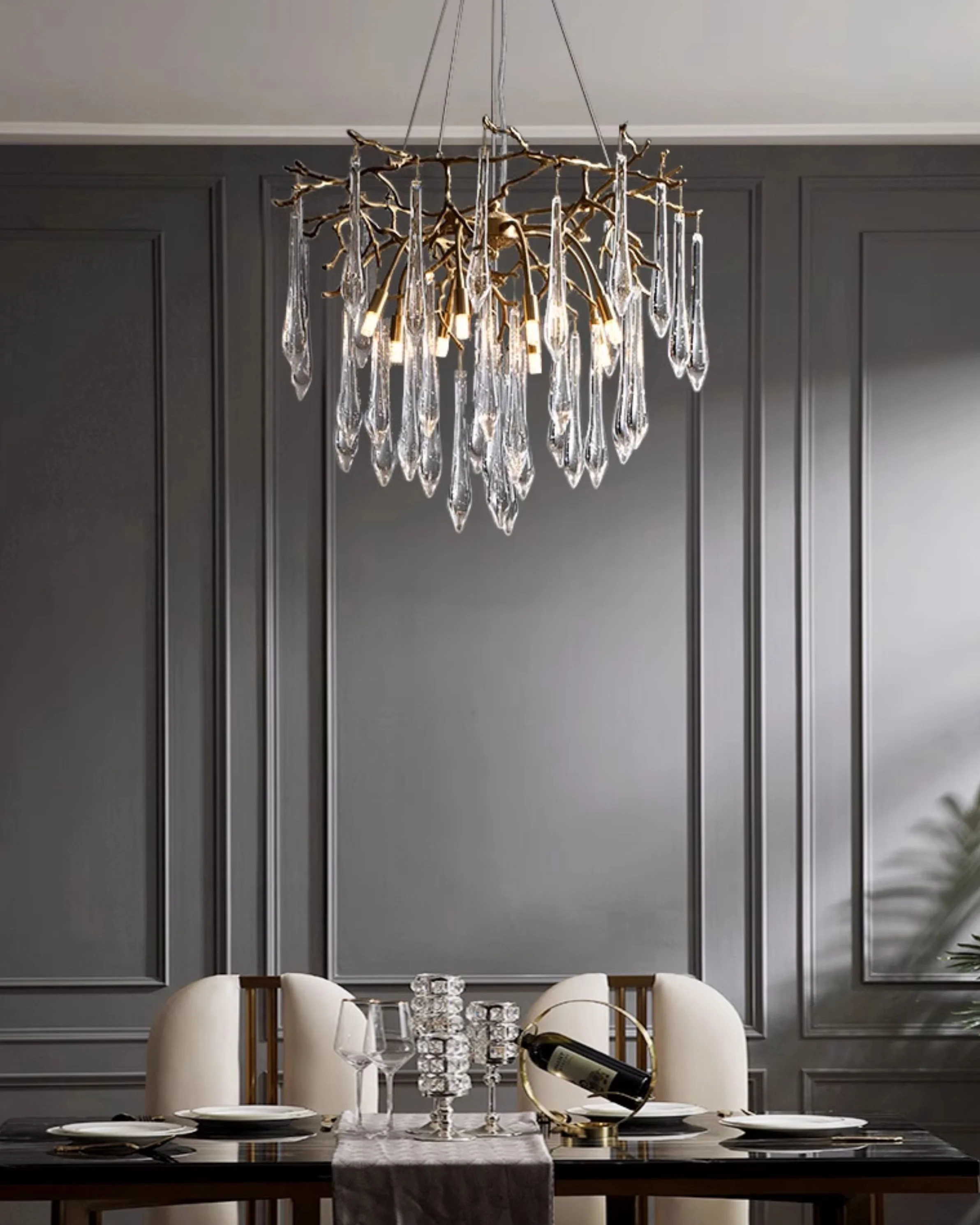 WOMO Raindrop Crystal Chandelier-WM3045 - Image 9
