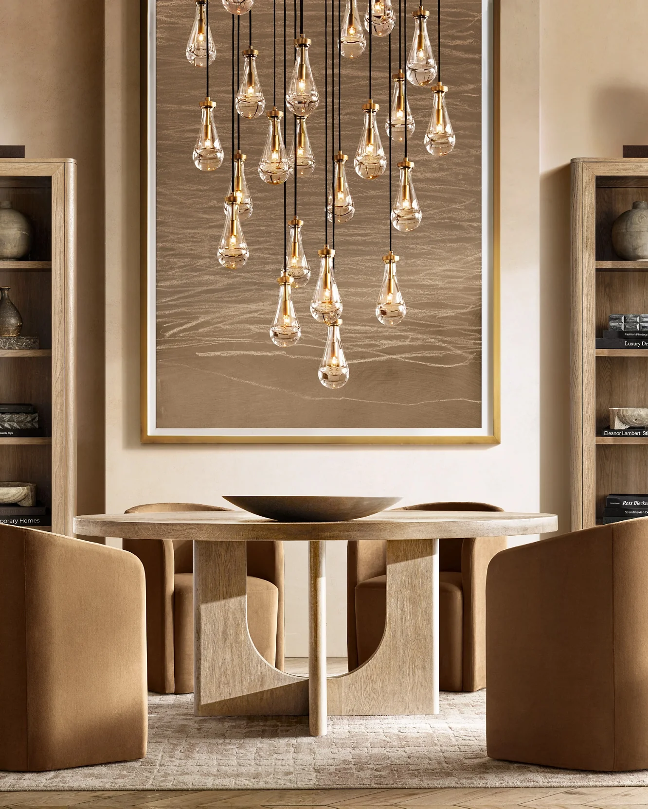 WOMO Raindrop Glass Chandelier-WM2809 - Image 2