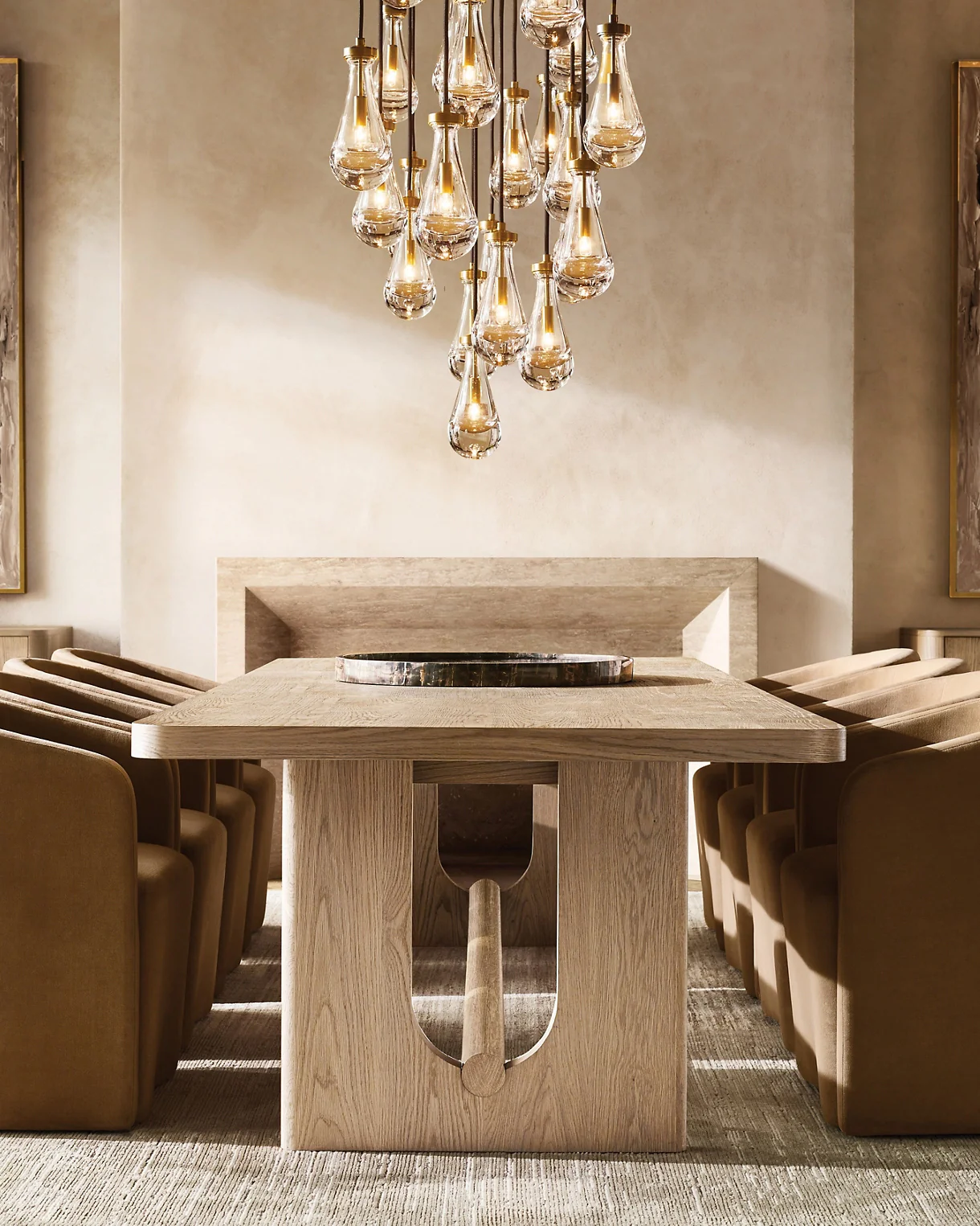 WOMO Raindrop Glass Chandelier-WM2809 - Image 3