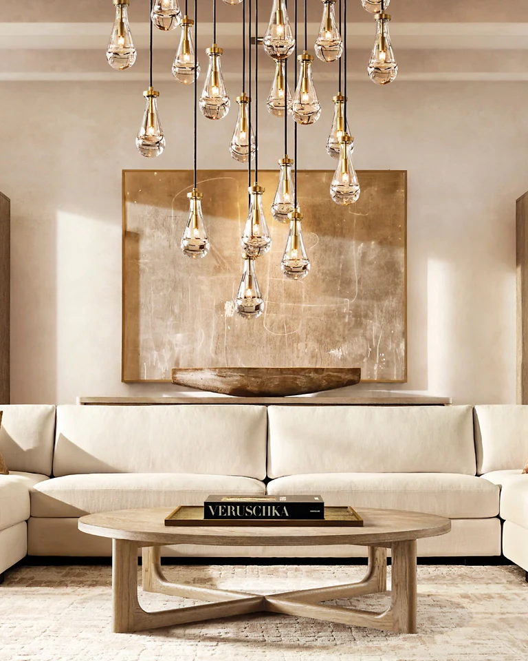WOMO Raindrop Glass Chandelier-WM2809 - Image 5