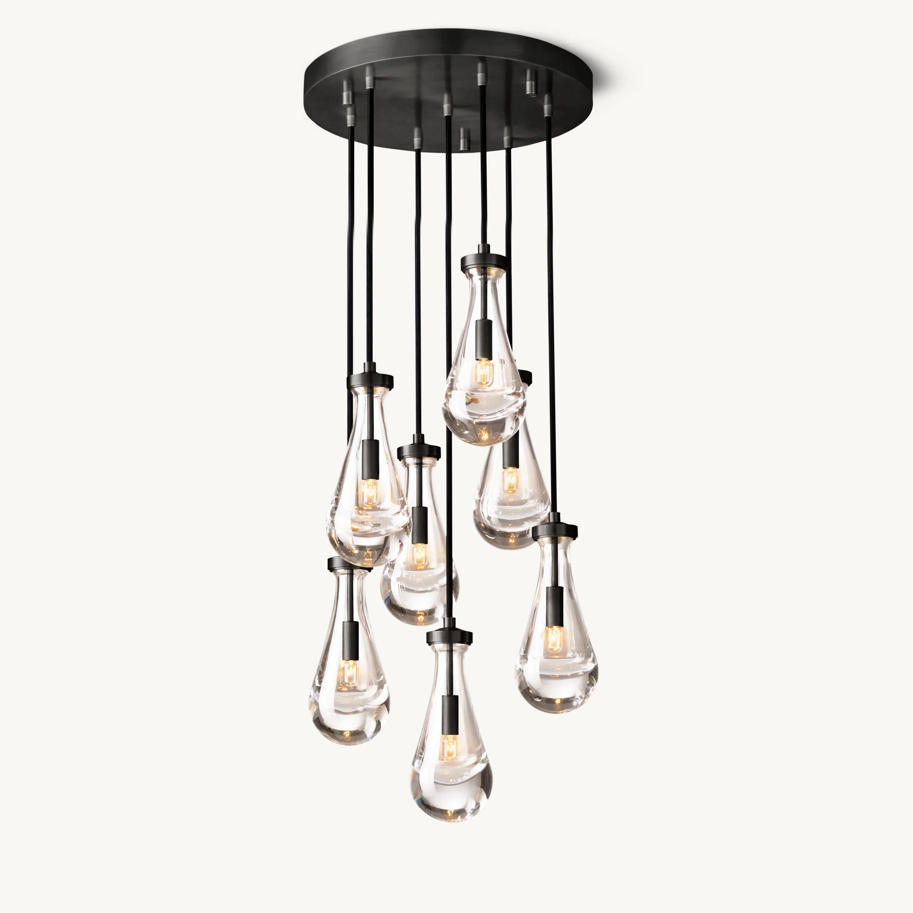 WOMO Raindrop Glass Chandelier-WM2809 - Image 9