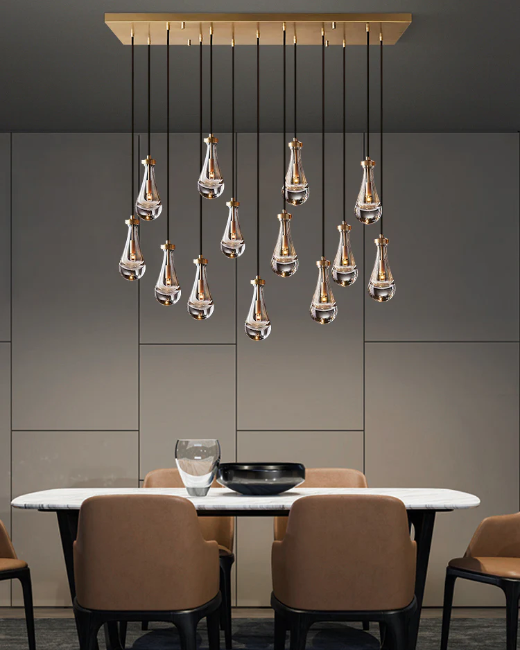 WOMO Raindrop Glass Chandelier-WM2810 - Image 4
