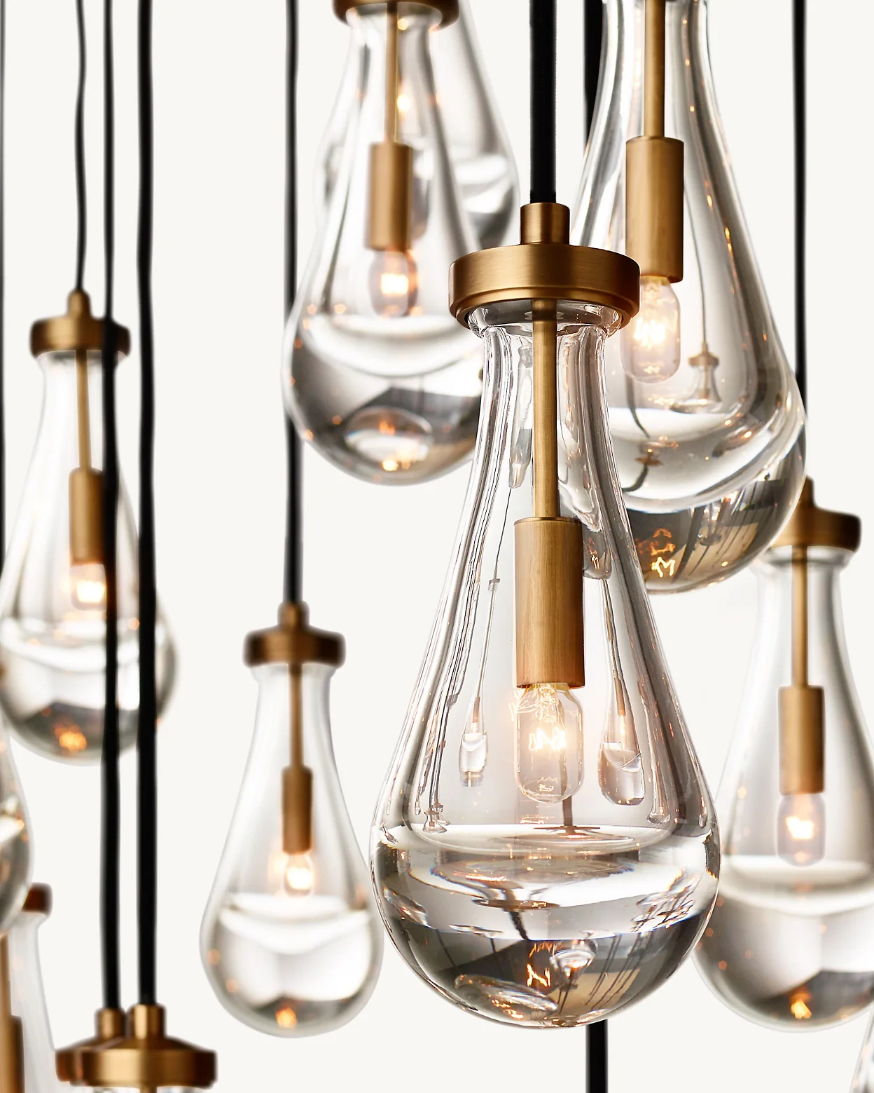 WOMO Raindrop Glass Chandelier-WM2810 - Image 5