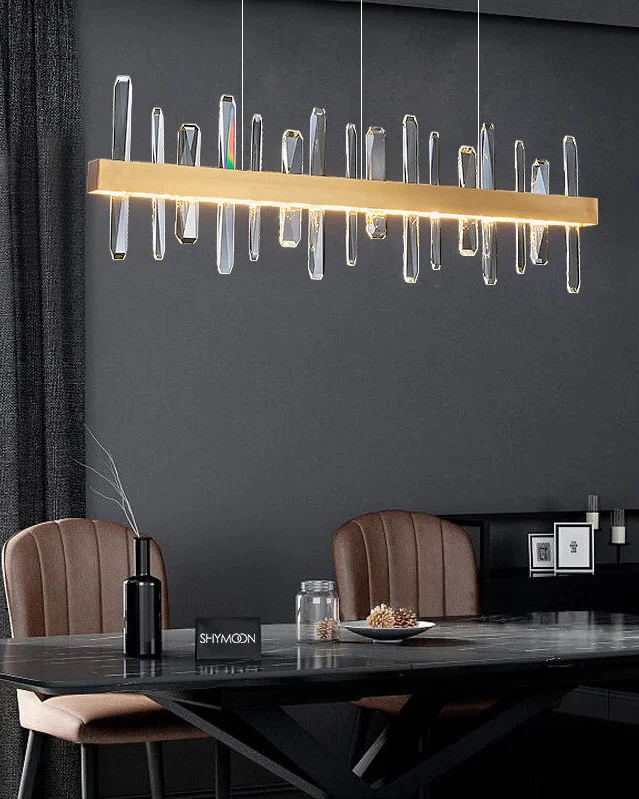 WOMO Linear Crystal Chandelier-WM2485b - Image 10