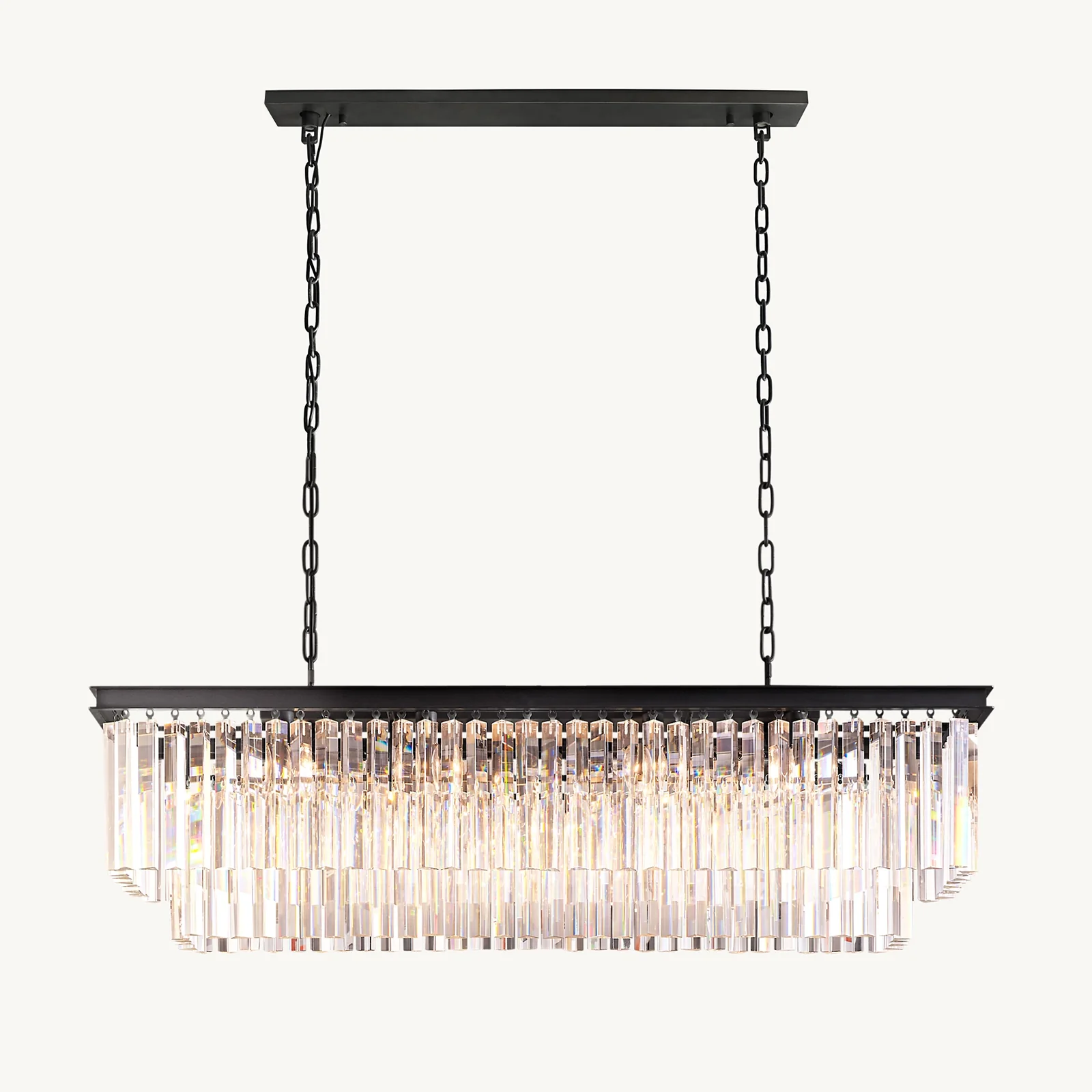 WOMO Rectangular Crystal Chandelier-WM2589 - Image 13