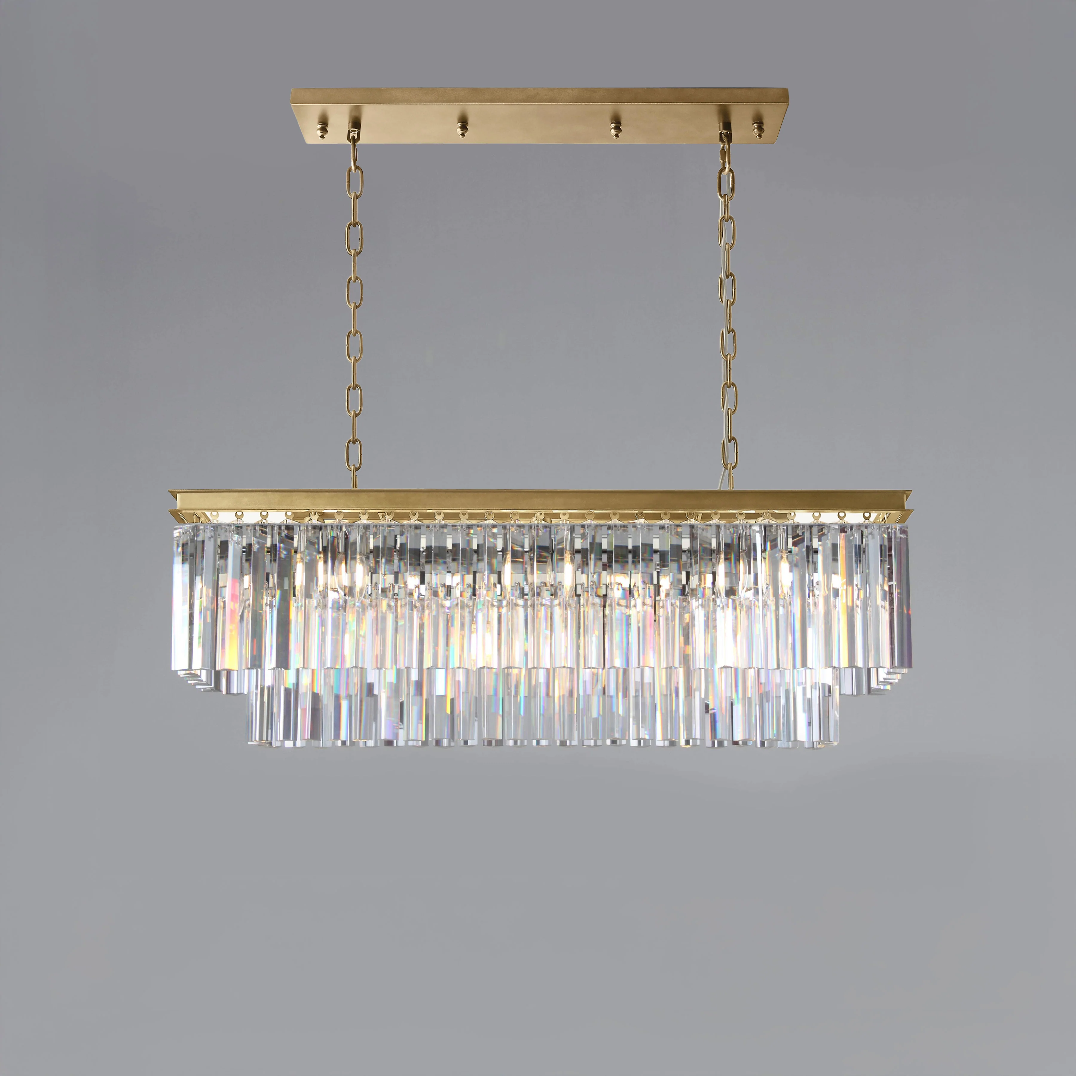 WOMO Rectangular Crystal Chandelier-WM2589 - Image 15