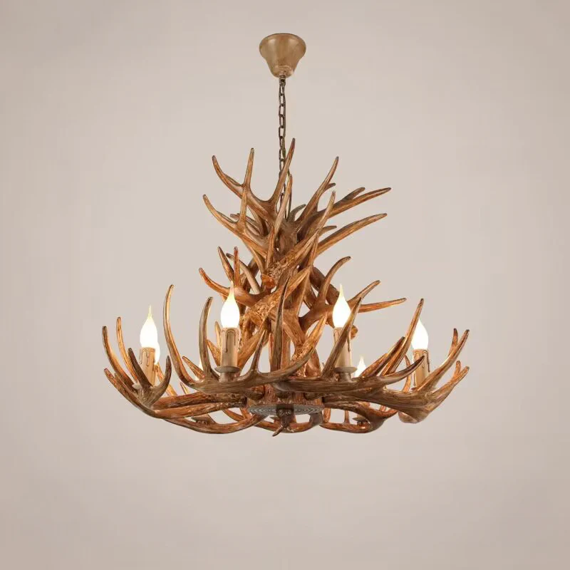 WOMO Resin Antler Chandelier-WM2991 - Image 14