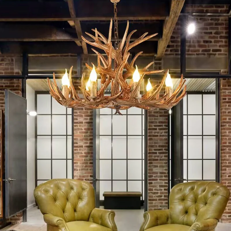WOMO Resin Antler Chandelier-WM2991 - Image 4