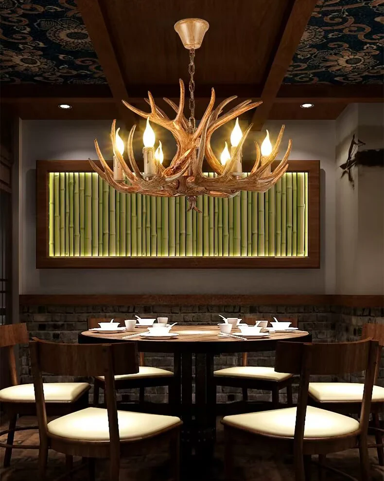 WOMO Resin Antler Chandelier-WM2991 - Image 7
