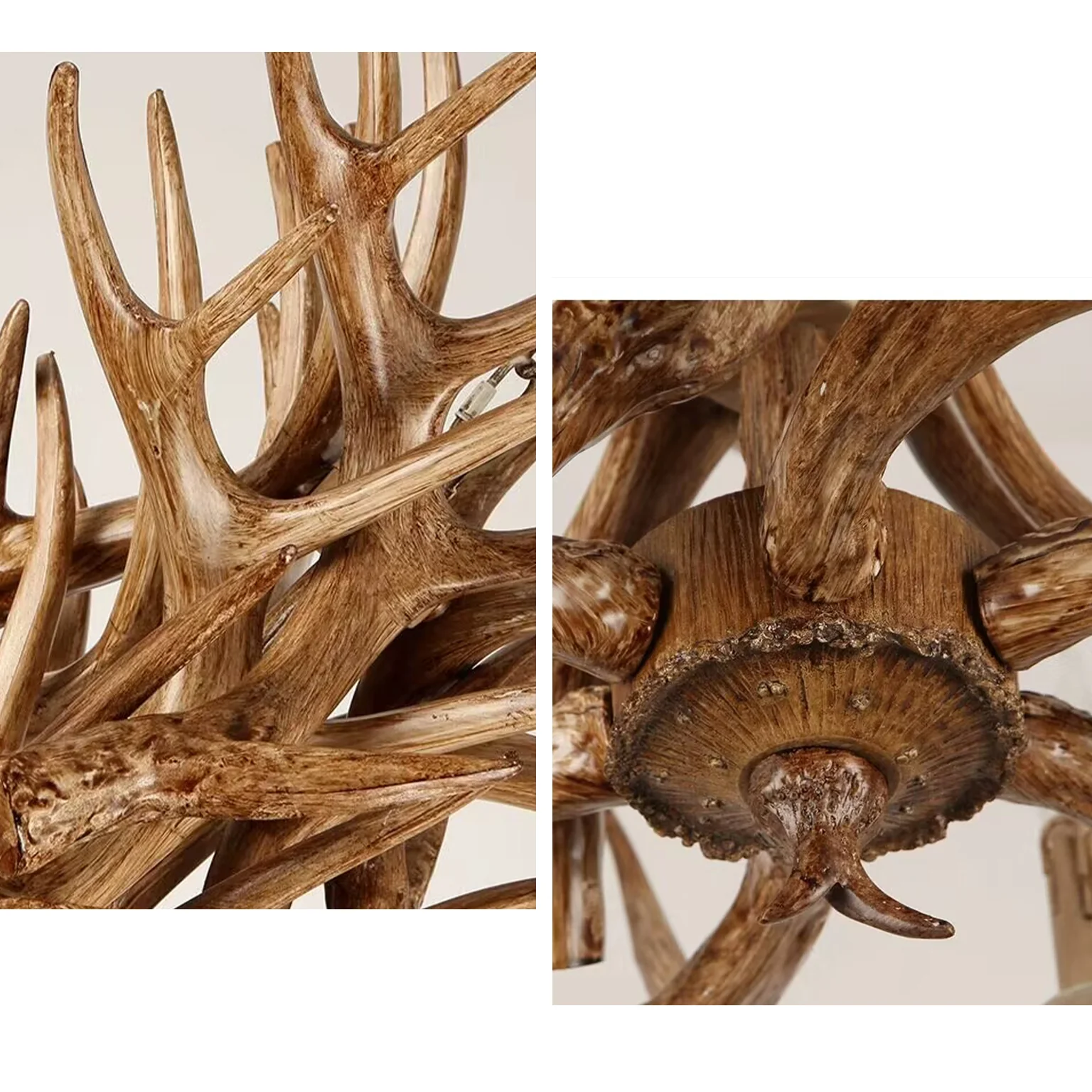 WOMO Resin Antler Chandelier-WM2991 - Image 8
