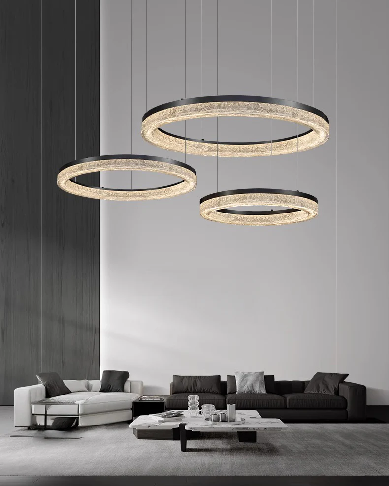 WOMO Resin Circular Led Chandelier-2994 - Image 5