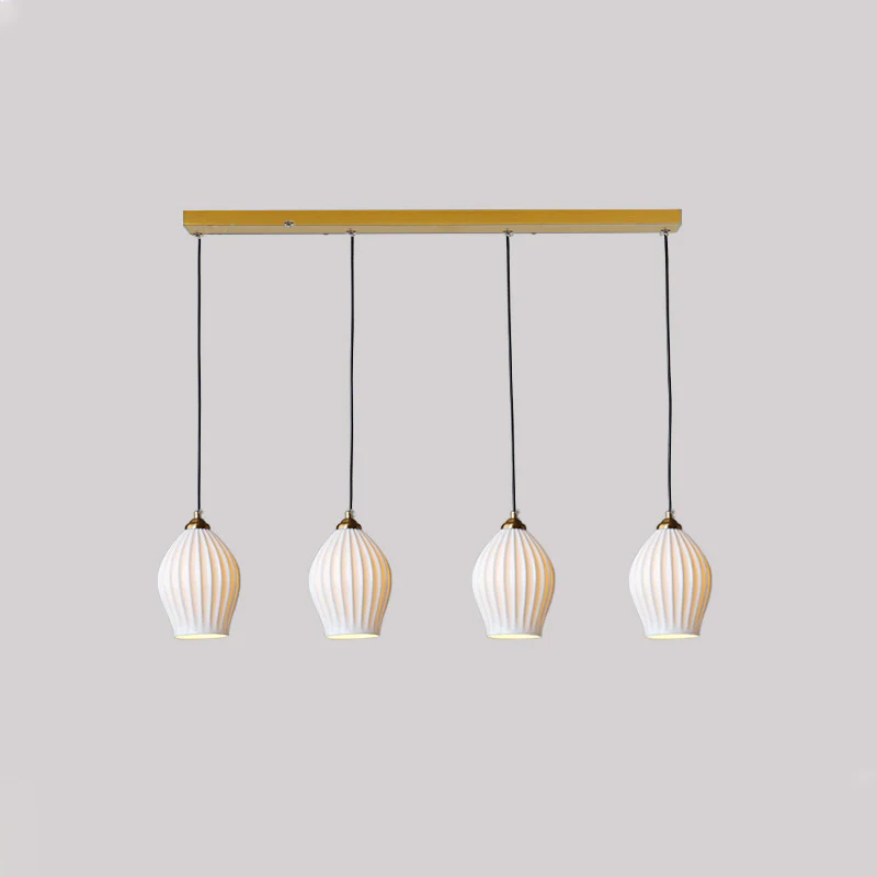 WOMO Ribbed Bud Ceramic Multi-Light Chandelier-WM2132b - Image 17