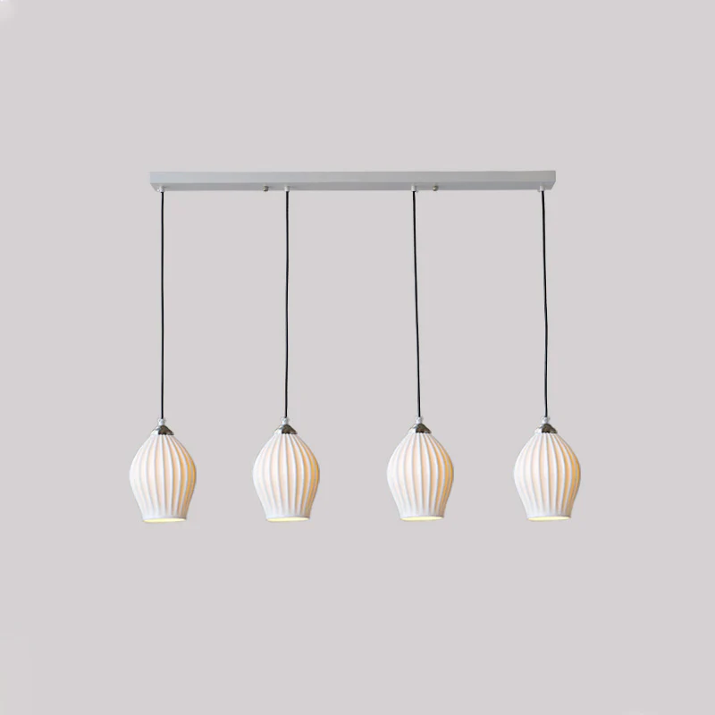 WOMO Ribbed Bud Ceramic Multi-Light Chandelier-WM2132b - Image 23