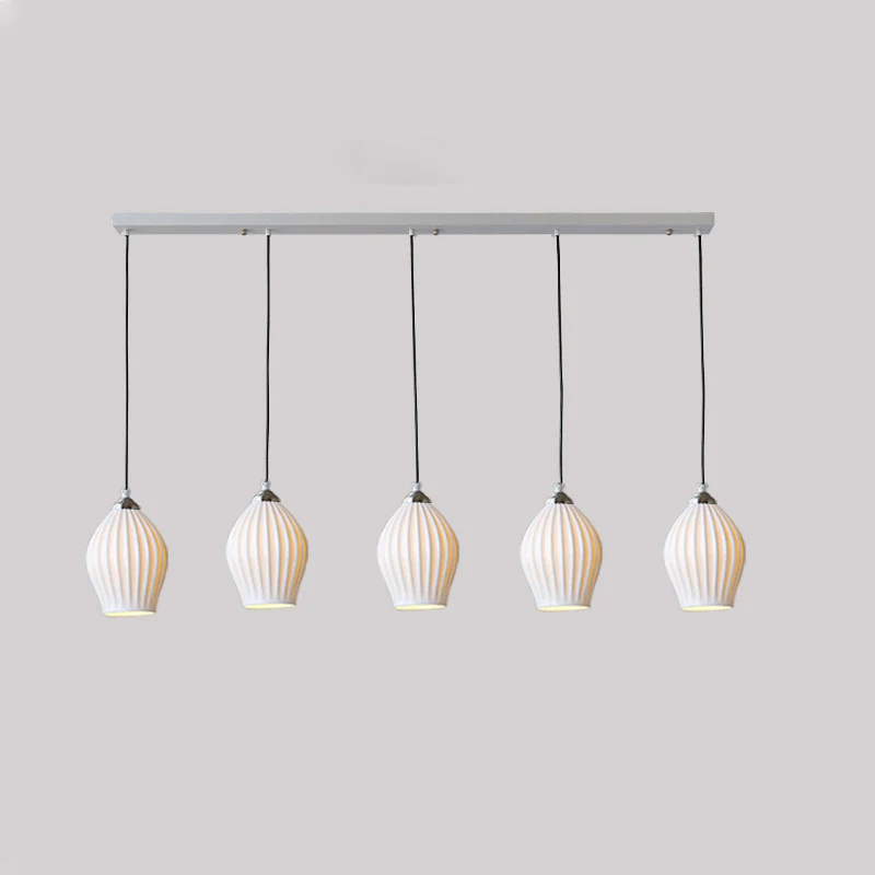 WOMO Ribbed Bud Ceramic Multi-Light Chandelier-WM2132b - Image 25