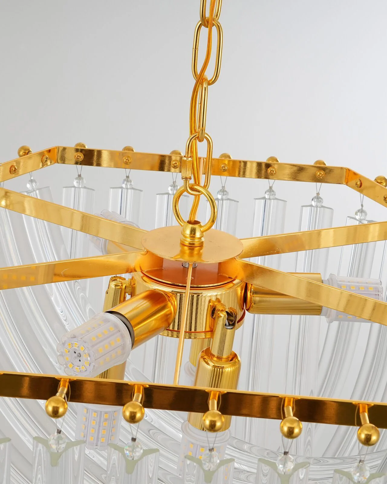 WOMO Ribbon Glass Chandelier-WM2590 - Image 10