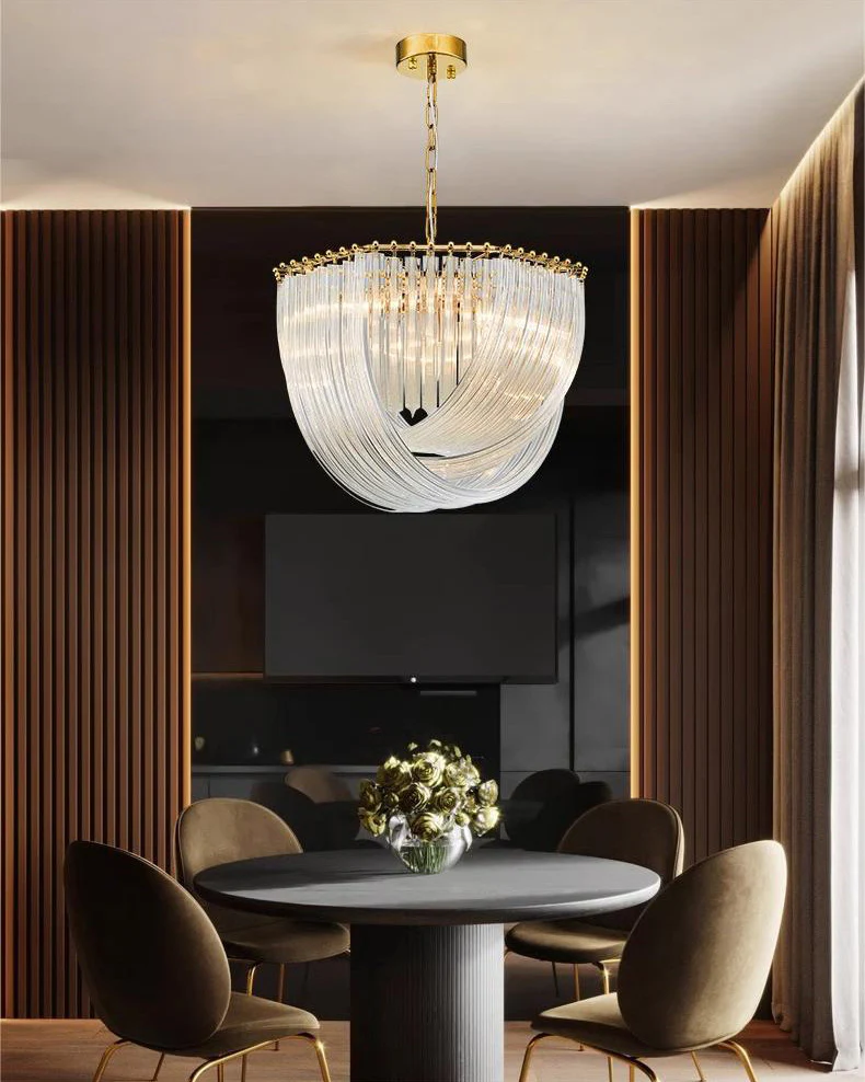 WOMO Ribbon Glass Chandelier-WM2590 - Image 2