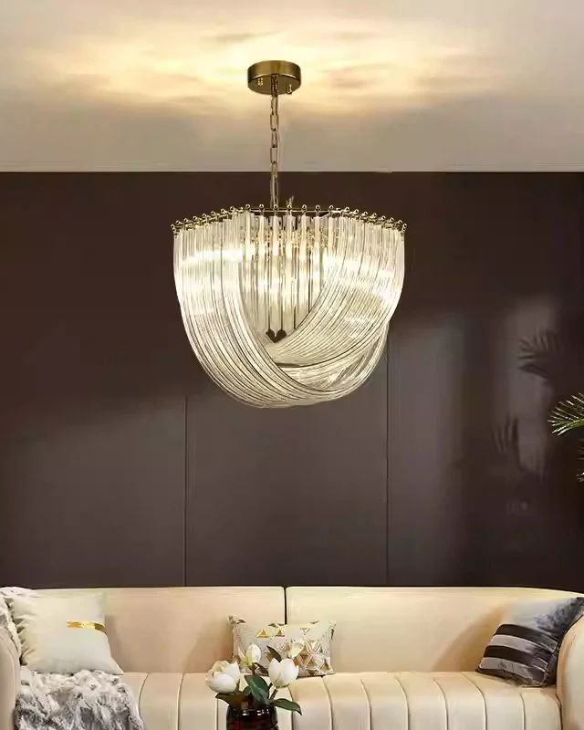 WOMO Ribbon Glass Chandelier-WM2590 - Image 3