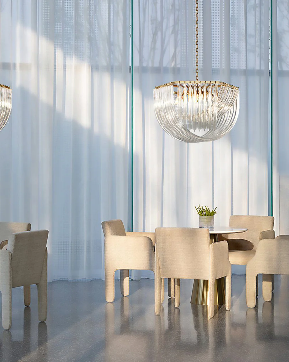 WOMO Ribbon Glass Chandelier-WM2590 - Image 8