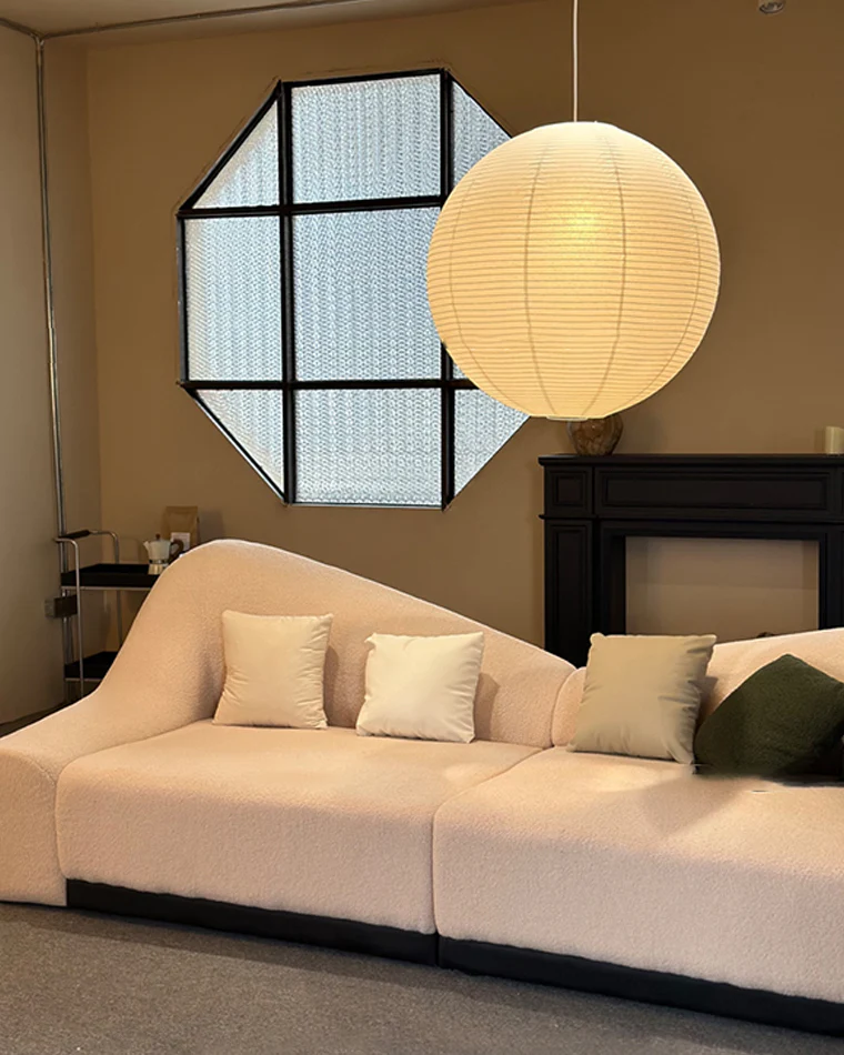 WOMO Rice Paper Globe Pendant Light-WM2722 - Image 12