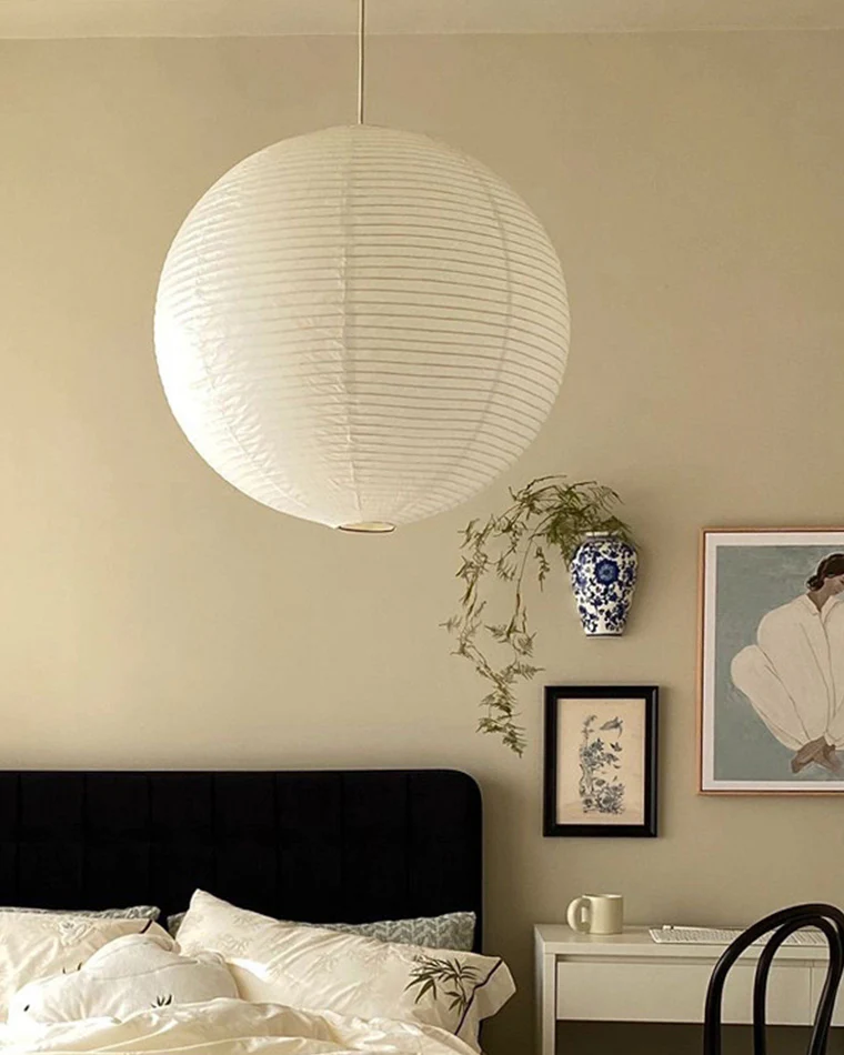 WOMO Rice Paper Globe Pendant Light-WM2722 - Image 13