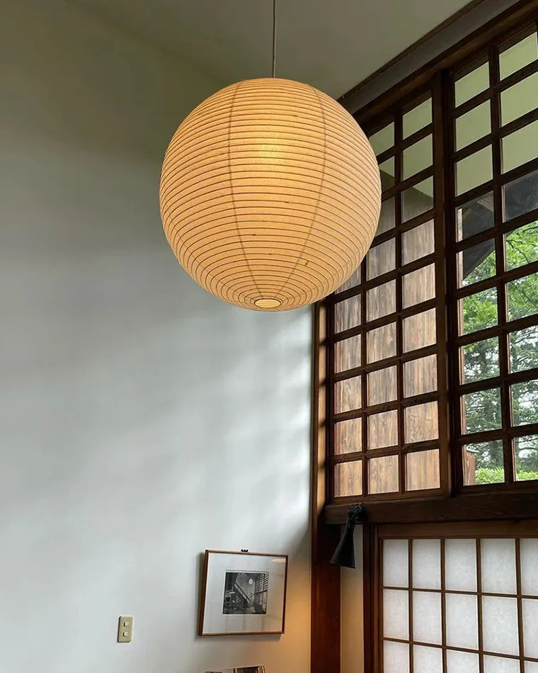 WOMO Rice Paper Globe Pendant Light-WM2722 - Image 15