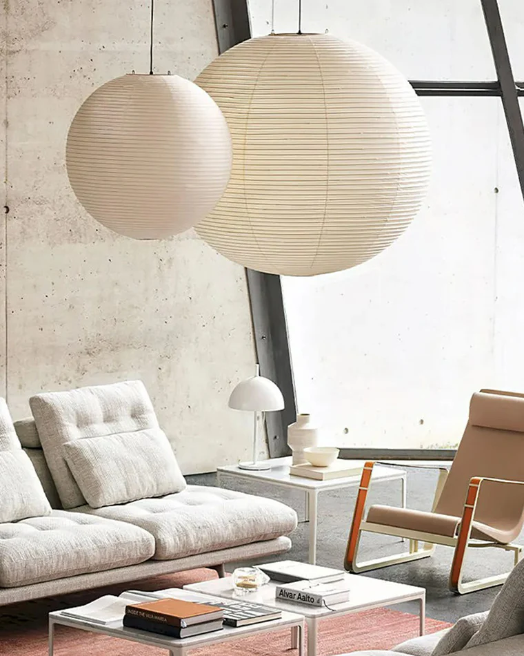 WOMO Rice Paper Globe Pendant Light-WM2722 - Image 2