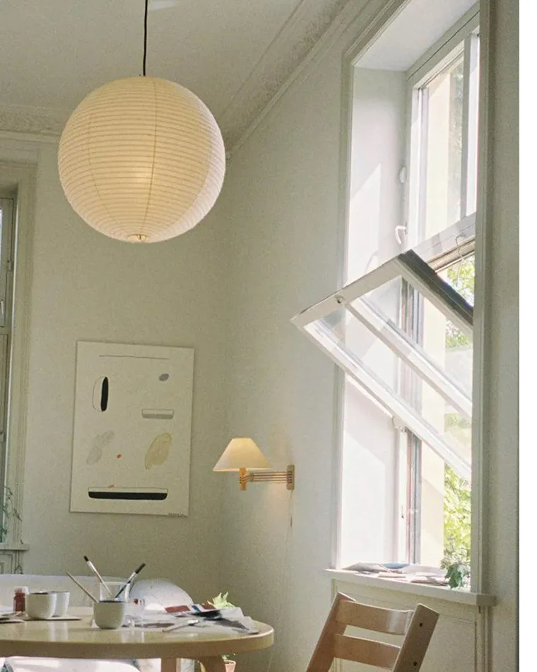 WOMO Rice Paper Globe Pendant Light-WM2722 - Image 9