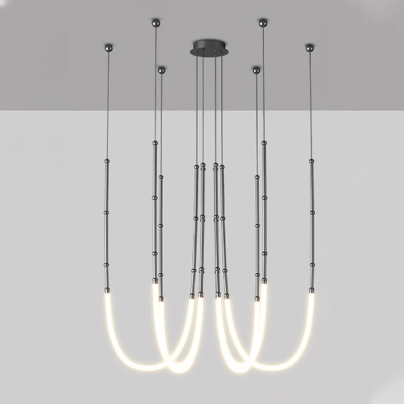 WOMO Bamboo Rope LED Chandelier-WM2752 - Image 14